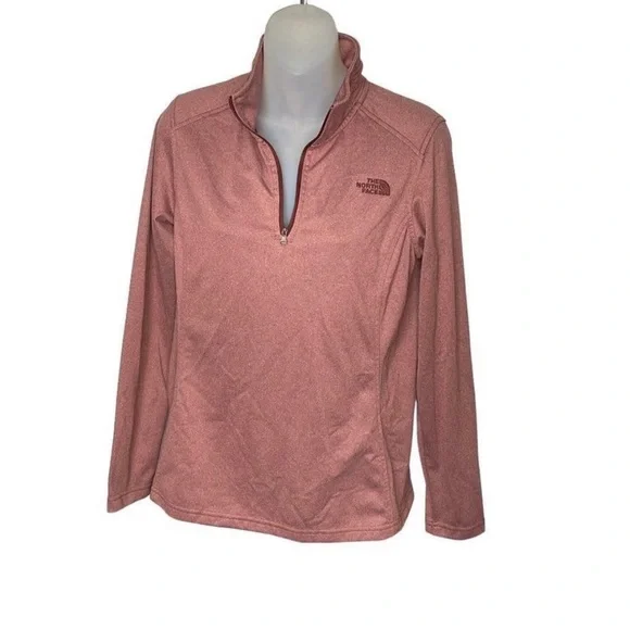 The North Face Women's Rose Pink Half-Zip Sweatshirt - Picture 4 of 8